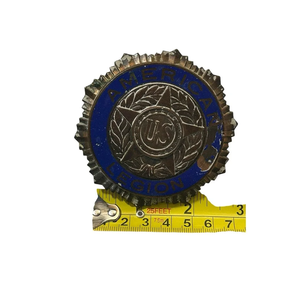 Vintage American Legion Badge Medallion Shield Gus. Fox Co. Cin. O